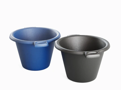 Plastic Basin with Holder 01 3D Model