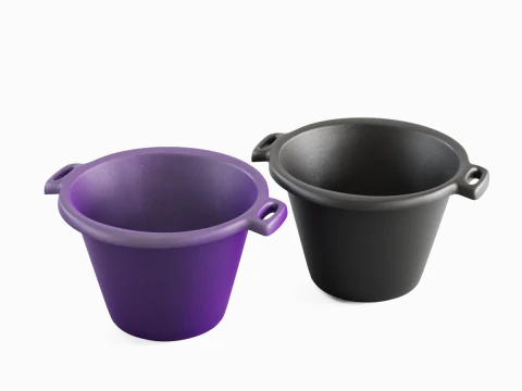 Bacinella in plastica con supporto 02 Modello 3D