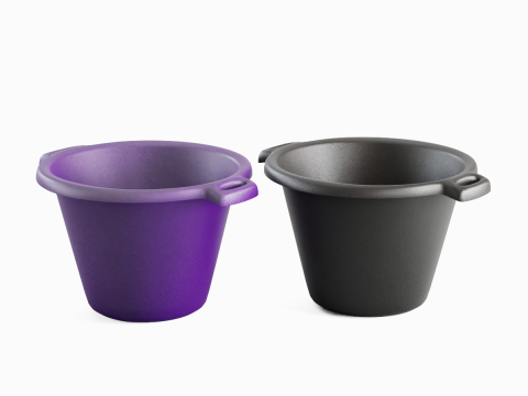 Plastic Basin with Holder 02 3D Model