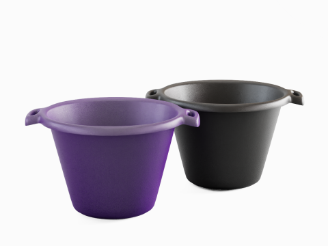 Plastic Basin with Holder 02 3D Model