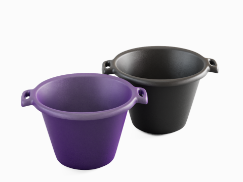 Plastic Basin with Holder 02 3D Model