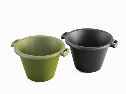 Plastic Basin with Holder 04 3D मॉडल