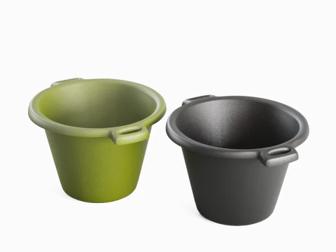 Plastic Basin with Holder 04 3D Model