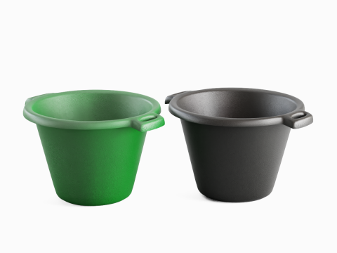 Plastic Basin with Holder 05 3D Model