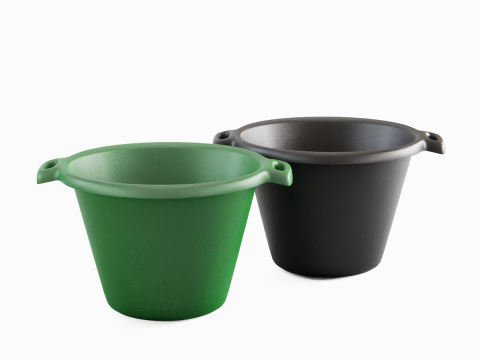 Plastic Basin with Holder 05 3D Model