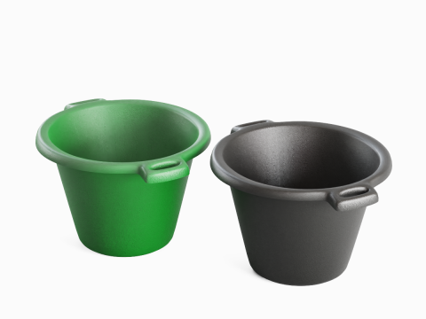 Plastic Basin with Holder 05 3D Model
