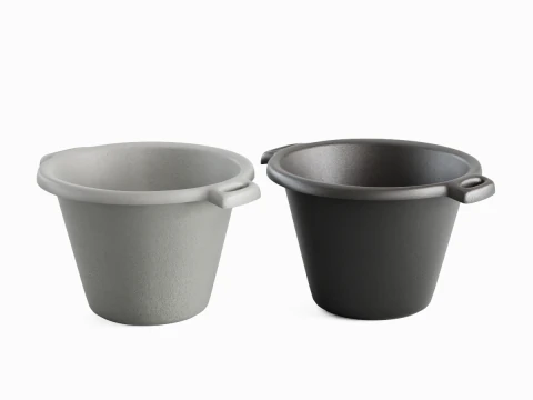 Plastic Basin with Holder 06 3D Model