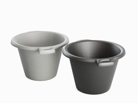 Plastic Basin with Holder 06 3D Model
