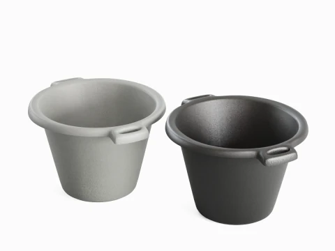 Plastic Basin with Holder 06 3D Model