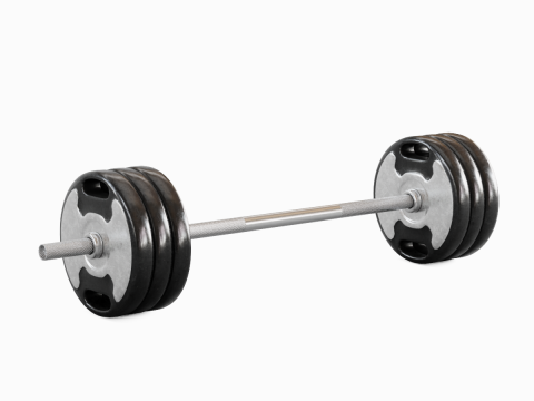 Techno Gym Barbell 02 Model 3D