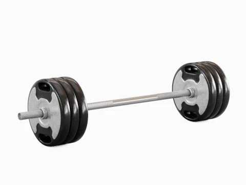 Techno Gym 杠铃 02 3D 模型