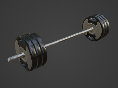 Techno Gym Barbell 02 Model 3D