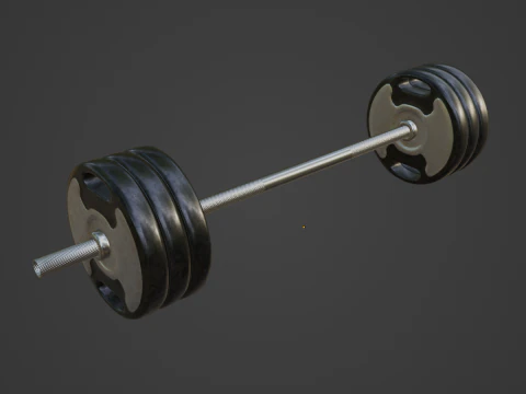 Techno Gym 杠铃 02 3D 模型