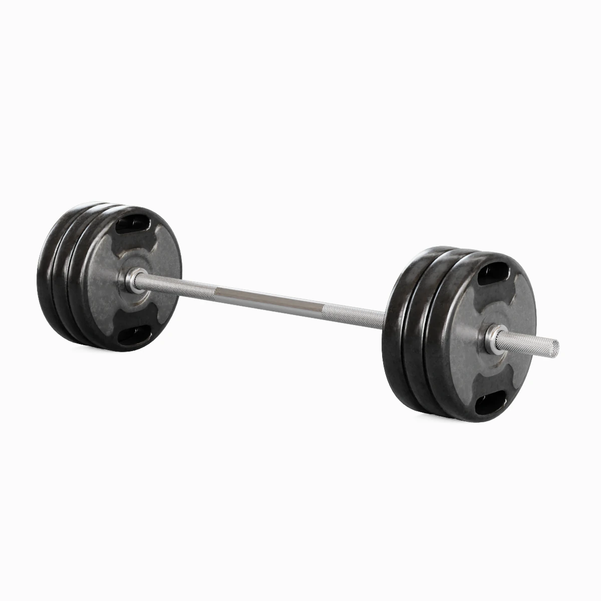 Techno Gym Barbell 03 3D Model .c4d .max .obj .3ds .fbx .stl .blend 
