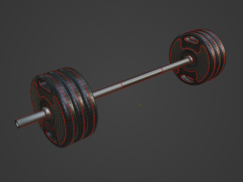 Techno Gym Barbell 03 Model 3D