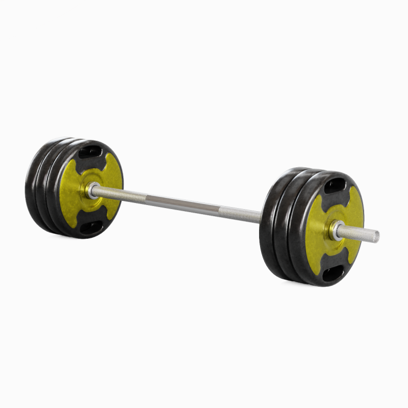 Techno Gym Barbell 04 3D 模型 .c4d .max .obj .3ds .fbx .stl .blend