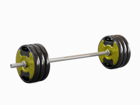 Techno Gym Barbell 04 3D 模型