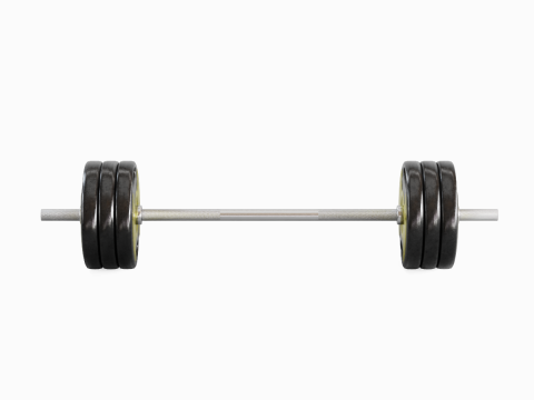 Techno Gym Barbell 04 3D 模型