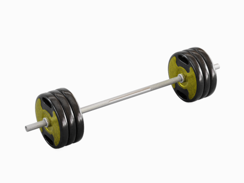 Techno Gym Barbell 04 3D 模型