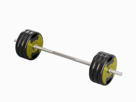 Techno Gym Barbell 04 3D 模型