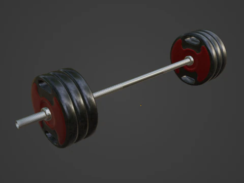 Techno Gym Barbell 05 3D Model