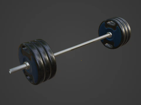 Techno Gym Barbell 06 3D Model