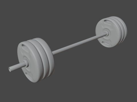 Techno Gym Barbell 06 3Dモデル