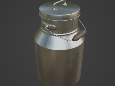 Milk Can 01 Model 3D