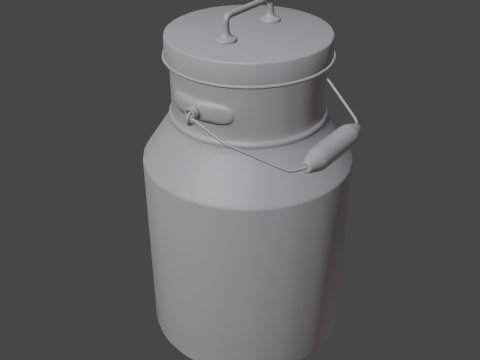 Milk Can 01 Model 3D