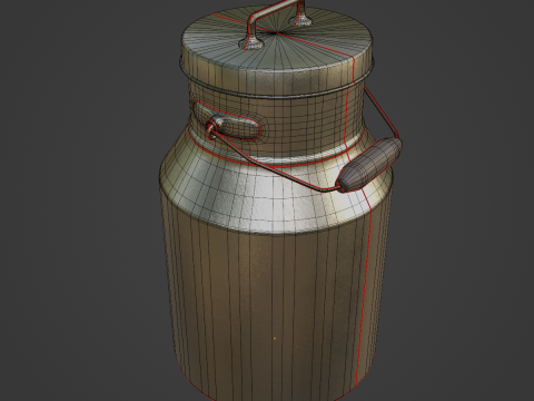 Milk Can 02 Modelo 3D