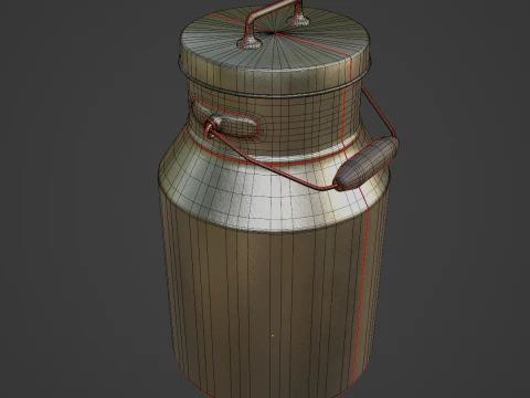 Milk Can 02 3D Model
