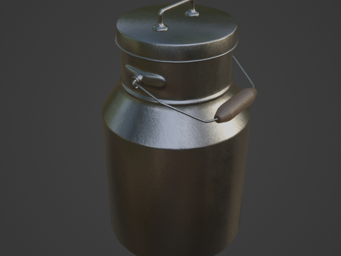 Milk Can 03 3D Model