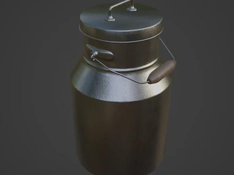 Milk Can 03 3D Model