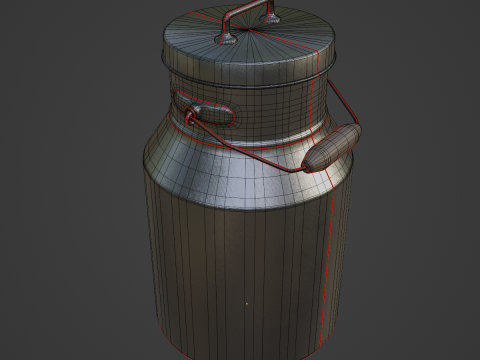 Milk Can 03 3D Model