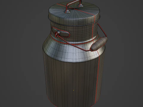 Milk Can 03 3D Model