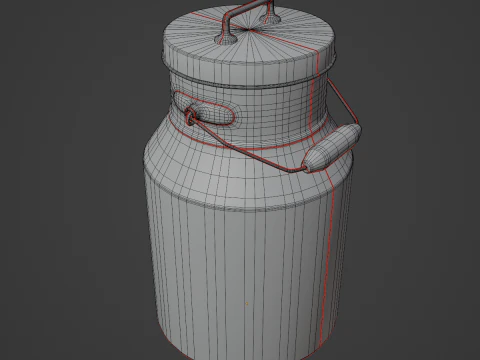 Milk Can 03 3D Model