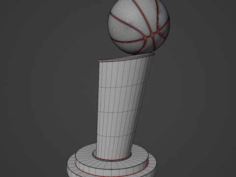 NBA Trophy Cup 3D-Modell