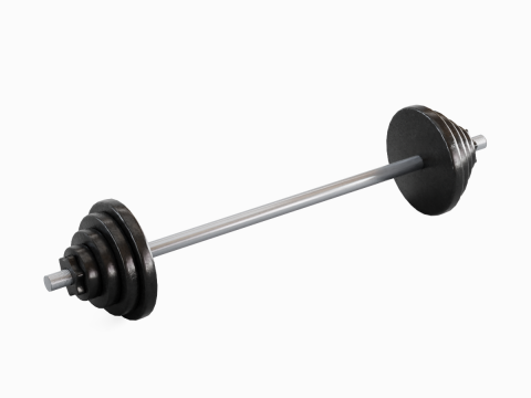 Iron Barbell 01 Modelo 3D