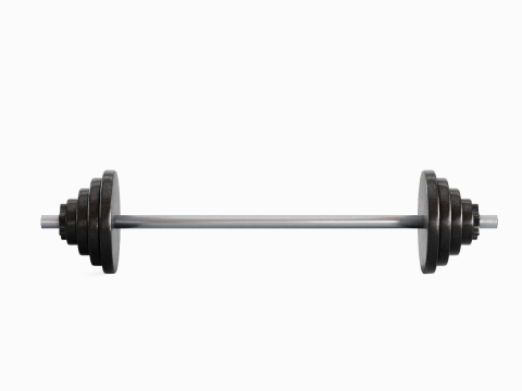 Iron Barbell 01 3Dモデル