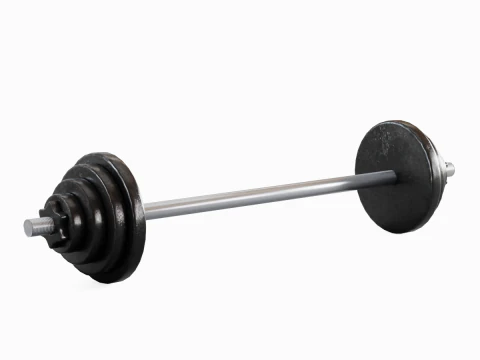 Iron Barbell 01 3D Model