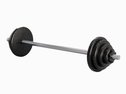 Iron Barbell 01 3Dモデル