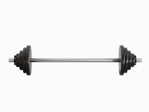 Iron Barbell 01 3Dモデル