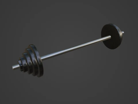 Iron Barbell 01 3D Model