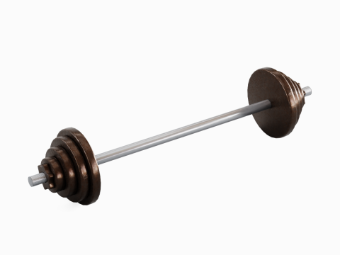 Iron Barbell 02 3Dモデル