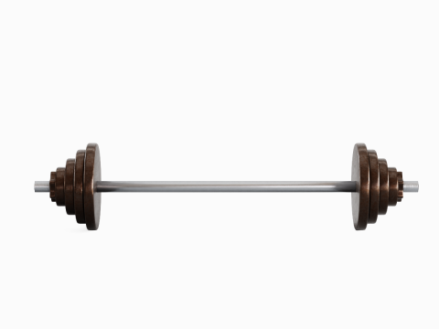 Iron Barbell 02 3D Модель