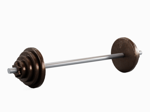 Iron Barbell 02 3D Модель