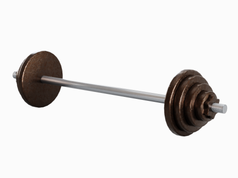 Iron Barbell 02 3D Модель