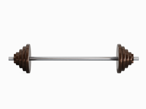 Iron Barbell 02 3D Модель