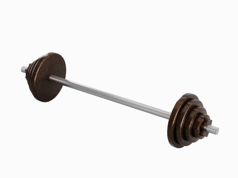Iron Barbell 02 3D Модель