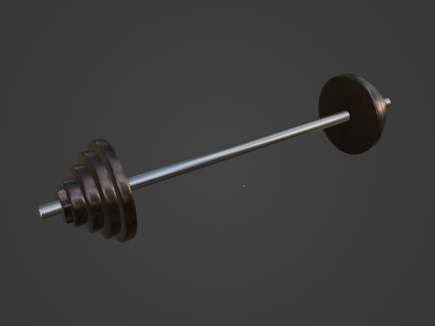 Iron Barbell 02 3D Модель